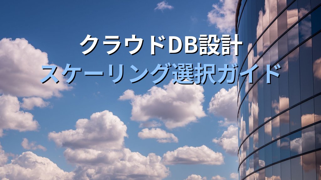 リードレプリカ・シャーディング・パーティショニングの違いとは?クラウドDBのスケーリング手法を整理する実践ガイド - まとめ
